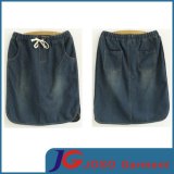 Elegant Straight Ladies Denim Skirt (JC2048)