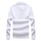 Mixed Color Long Sleeve Polo T Shirt for Men