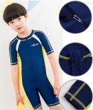 Hot Sale Kid Short Sleeve One-Piece Swimwear &Color Diving Suit