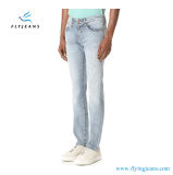 Distresse Denim Jeans with a Narrow Straight Leg for Men by Fly Jeans