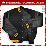Outdoor Ma-1 Garment Bomber Jacket with Leather Sleeve (ELTBQJ-530)
