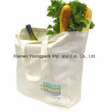 Promotional Imprinted Organic Cotton Canvas Reusable Grocery Tote Bag