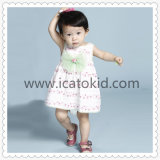 Pink Floral Pattern Baby Girls Dress for Baby Girls Clothes