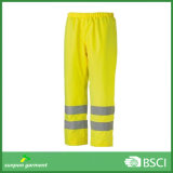 Polyester Hi-Vis Workwear Rain Pants