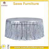Wholesale Sequin Polyester Wedding Banquet Round Table Cloth