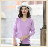 Women's Fashion Pure Color 100% Cashmere Sweater