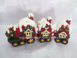 Quality Christmas Ornaments Ceramic Red Train