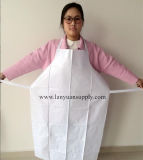 White PVC Cooking Kitchen Apron with Welding Ties