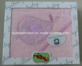 100% Cotton Baby Hooded Towel with Embroidery in Gift Box