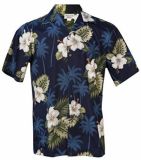 Men All Over Print 100% Cotton Beach Aloha Shirt