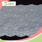 Dress Making White Cotton Embroidery Lace