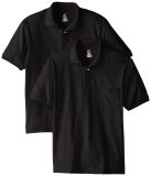 Men's Short Sleeve Plain Jersey Pocket Polo Shirt