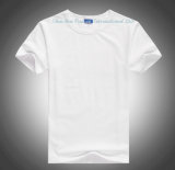 Wholesale Pure White Crew Style Short Sleeve T-Shirt for Male