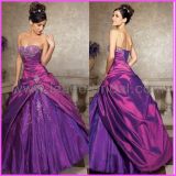 Purple Quinceanera Dress Ball Gown Embroidery Prom Dresses Q205