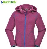 Warmweater Jacket Rose Color with Blue Contrast for Woman