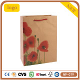 Red Flowers Pure Weeding Cosmetics Popular Kraft Paper Bag