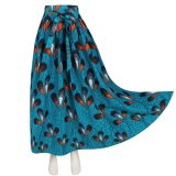 Custom Wholesale 2018 Latest Design African Print Long Skirts