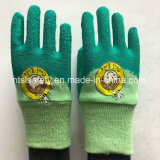 Kids Garden Safety Glove, Color Interlock, Latex Coated