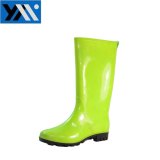 Customize Varies Color Tall Waterproof Glossy Shinny PVC Wellington Rain Boot