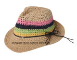 Children Handmade Paper Straw Fedora Hats (CPHC8002X)