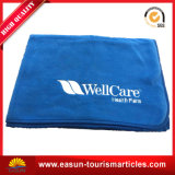 100% Polyester Knitted Fleece Blanket with Embroidery Logo