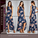 2018 Fashion Floral Woman Casual Maxi Dress Beach Dresses (TONY0420)