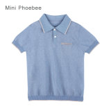 Wholesale Fashion Linen Short Sleeve Kids Wear Summer Boys T-Shirt