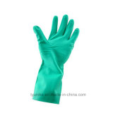 Green Long Cuff Household Cleaning Latex Gloves