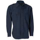 Men's Navy Color Long Sleeve Security Guard Uniform Work Shirt