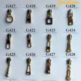 Customized Gold Metal Zipper Slider for Garment Accessories