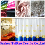 100% Polyester Printed Satin for Home Bath Curtain Fabric