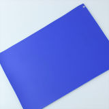 High Quality Deep Blue PU PVC Foaming Leather for Football