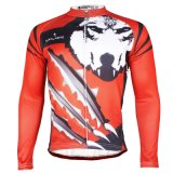 Cool Woof Windproof Long Sleeves Winter Thermal Cycling Bicycle Jersey