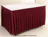 100% Polyester Fancy Banquet Hotel Table Skirt