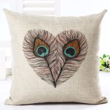 Feather Style Home Decorative Pillow Printed Throw Car Home Cushion Pillow