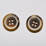 White Brown Plastic Button for Man and Woman Clothing