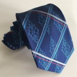 Men's High Quality Polyester Tie Custom Design Logo Tipping Microfiber Tie (L030)