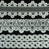 Lace Trim, Computer Machine Embroidered Trim for Wedding Hml075