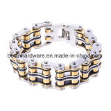 Heavy Mixed Color Stainless Steel Bike Chain Bracelet