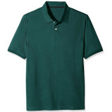 Men's Regular-Fit Solid Color Cotton Pique High Quality Polo Shirt
