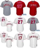 Los Angeles Angels Shohei Ohtani Mike Trout Baseball Jerseys