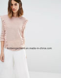 Lady Oversized Cotton Sweatershirt by Knitting Design (W17-811)