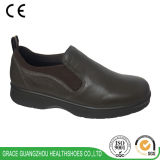 Grace Health Shoes Diabetic Shoes Genuine Leather+Stretchable Fabric Upper
