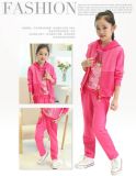 2015 Fashion Autumn Girl Kid's Sport Suit of 3 Pieces for Wholesale