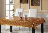 Square Shape Embossed PVC Printed Tablecloth for Home/Party/Hotel
