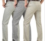 Hot Wholesale High Waist Straight Casual Linen Pants for Men