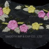 Fashion Flower Embroidered Fabric Lace Textile Cotton Crochet Applique