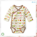 Lond Sleeve Baby Apparel Kimono Style Bbay Onesie