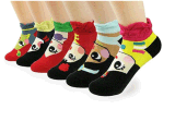 Custom Fashionable Cartoon Baby Face Jacquard Sock in Various Designs and Sizes