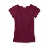 Short Sleeve Blank Women T-Shirts /Plain Women T-Shirt
